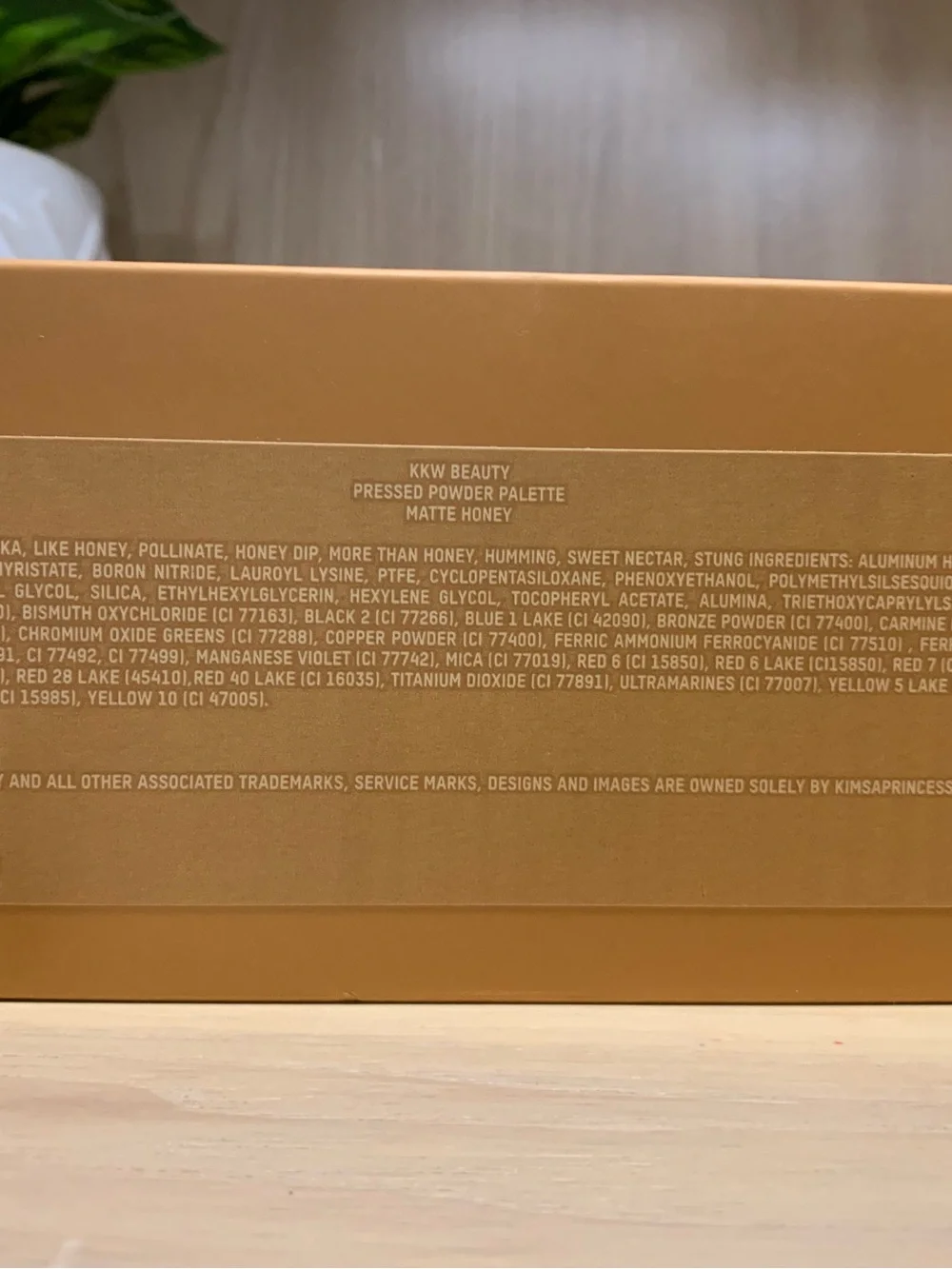 KKW Beauty Honey Matte Eyeshadow Palette – Beige, Tan, Brown Shades